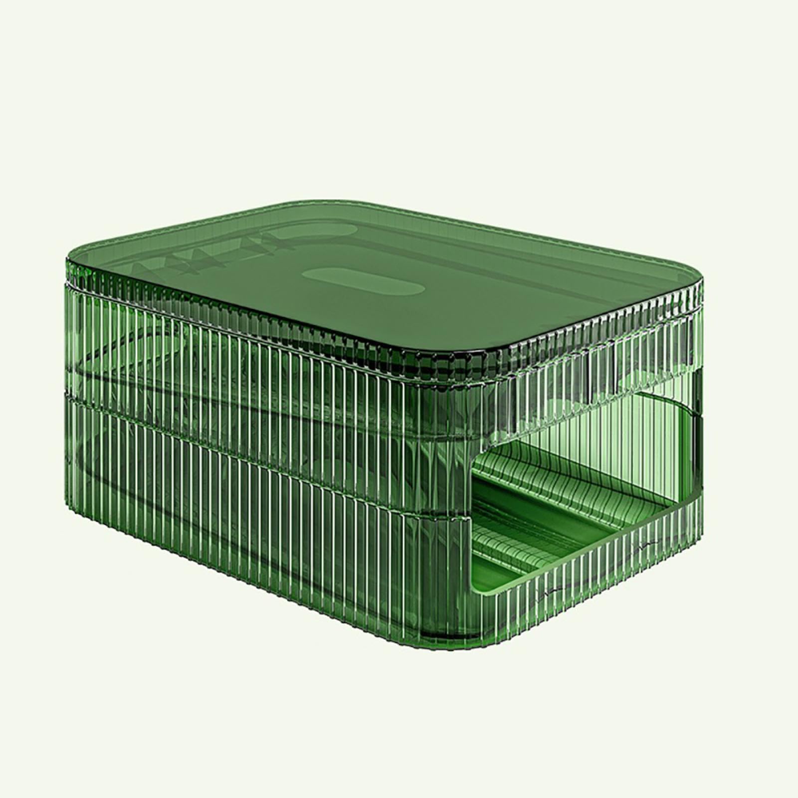 Caja de Almacenamiento de Huevos de Doble Capa,Soporte para Huevos para refrigerador,Almacenamiento de Huevos para encimera,Organizador de Huevos,Dispensador de Huevos para refrigerador