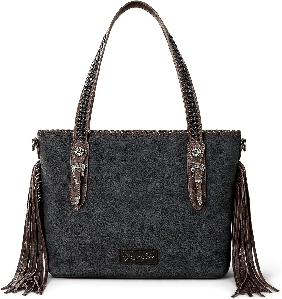 Wrangler Western Fringe Tote Bag for Women Vintage Cowgirl Shoulder