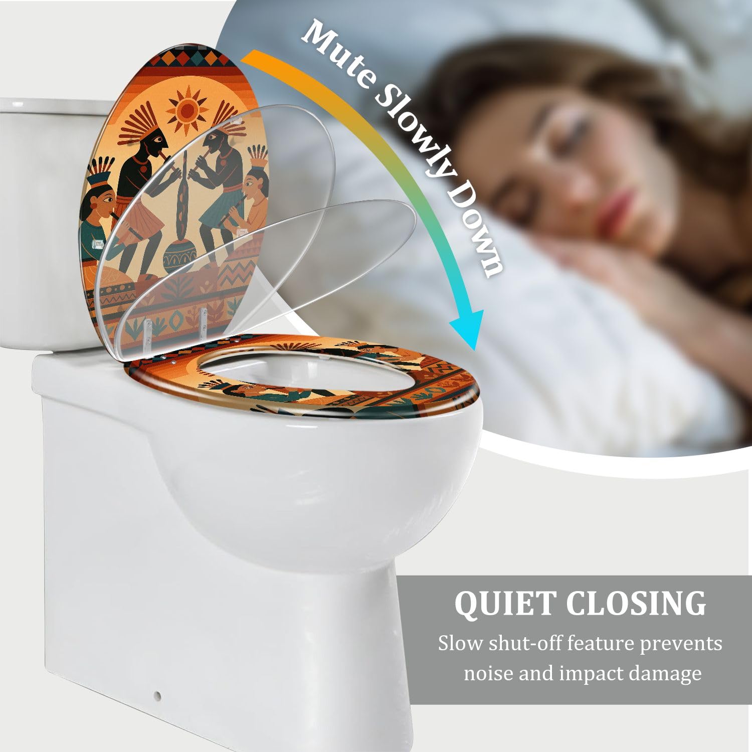 Langer WC-Sitz für Badezimmer