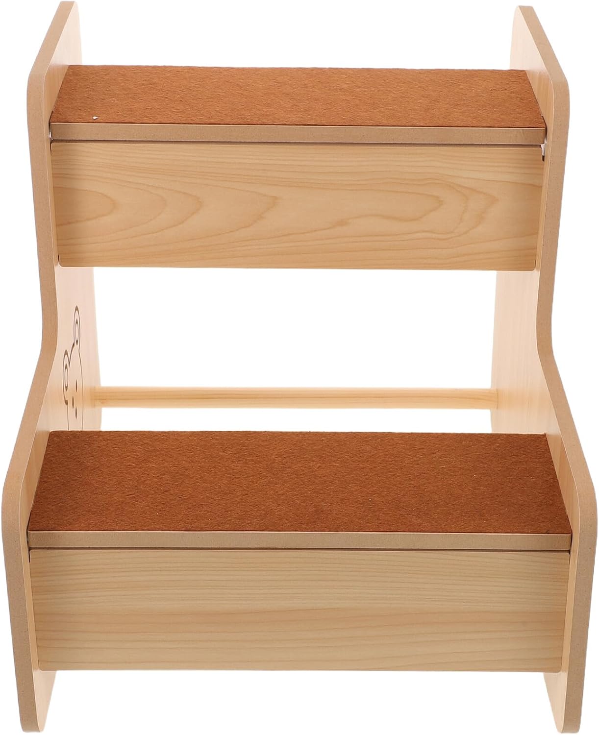 VICASKY Pet Stairs for Dogs and Cats 2-Tier Non-Slip Ramp Ladder 30cm Tall Bedside Step Platform for Small, Elderly Pets Indoor Use