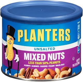 Planters Unsalted Mixed Nuts (10.3 oz, Pack of 4)