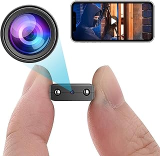 Smallest Wireless WiFi Camera,HD1080P Spy Camera Hidden Camera,Mini HDVdeo Baby Monitor,Nanny Cam with Night Vision,Motion Detection,Cloud Storage for Security with iOS Android APP for Outdoor/Indoor
