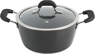 Kenmore Arlington 4.5 QT Aluminum Dutch Oven W/Lid- Black Diamond