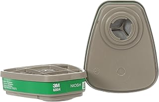 3M Ammonia Methylamine Respiratory Protection Cartridge 6004, 1 Pair, Bayonet Connection, Organic Vapor