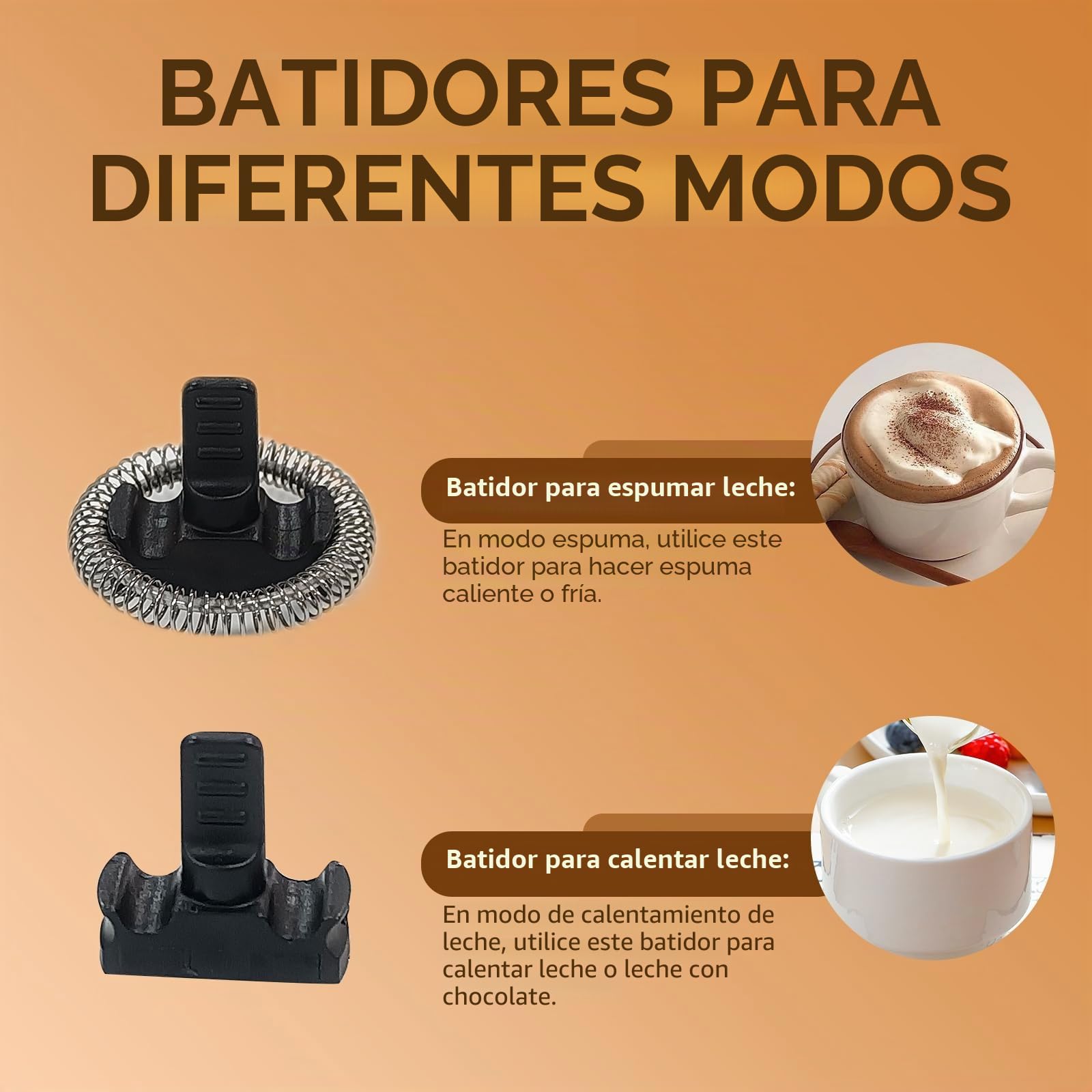 YASHE Espumador Leche, 4 en 1 Espumador Leche Electrico, 240 ml Calienta Leche, para Espuma Caliente/Fría, para Café, Capuchino, Latte, Macchiato, Silencioso, Revestimiento Antiadherente