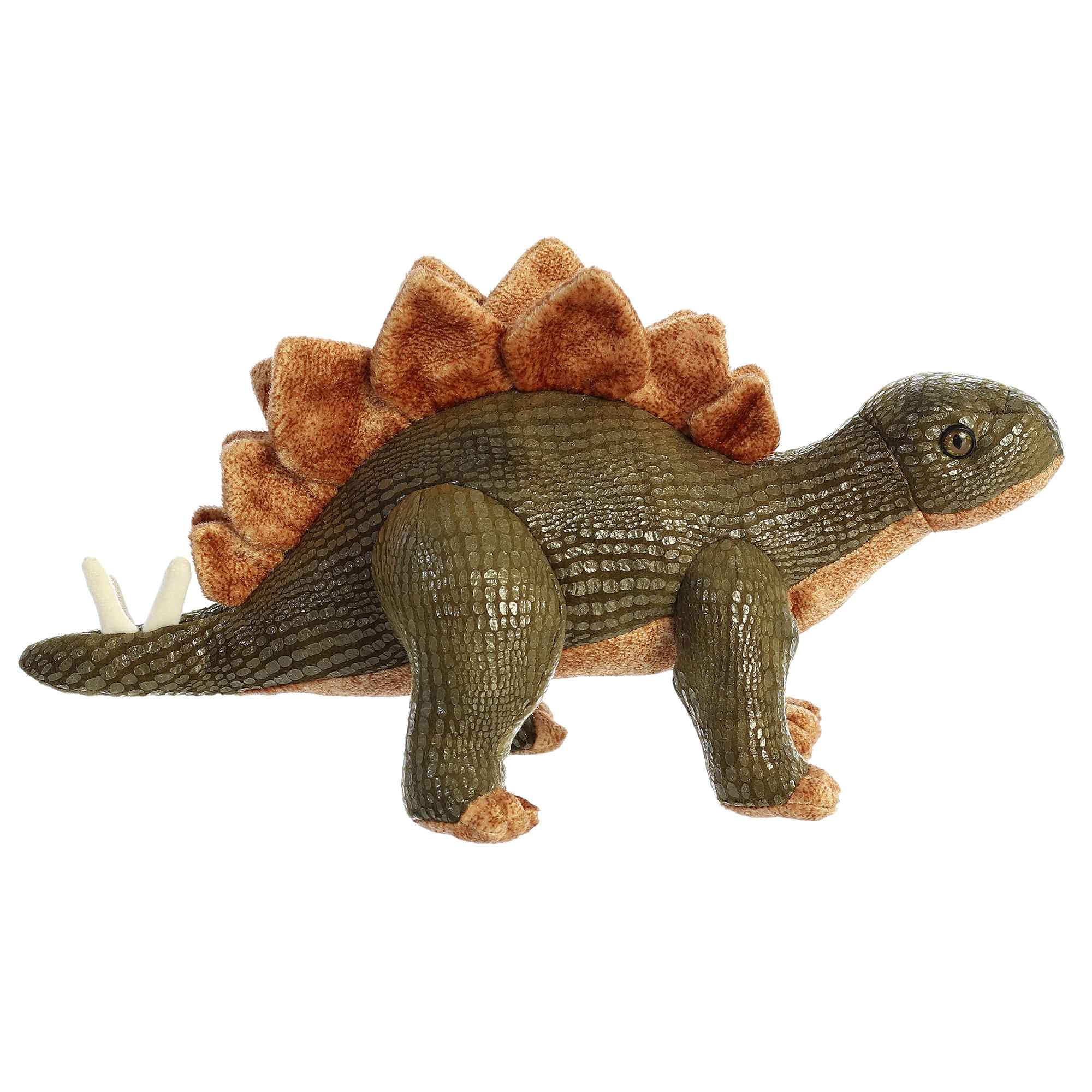 Aurora(r) Ferocious Dinos & Dragons Stegosaurus Stuffed Animal - Prehistoric Fun - Cuddly Companions - Green 13 Inches - Image 4