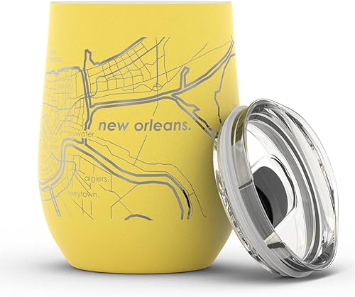 Vista 888 de Well Told Lexington Kentucky Map - Vaso de vino aislado con grabado de mapa de Kentucky, taza de acero inoxidable grabada (12 onzas, verde domingo)