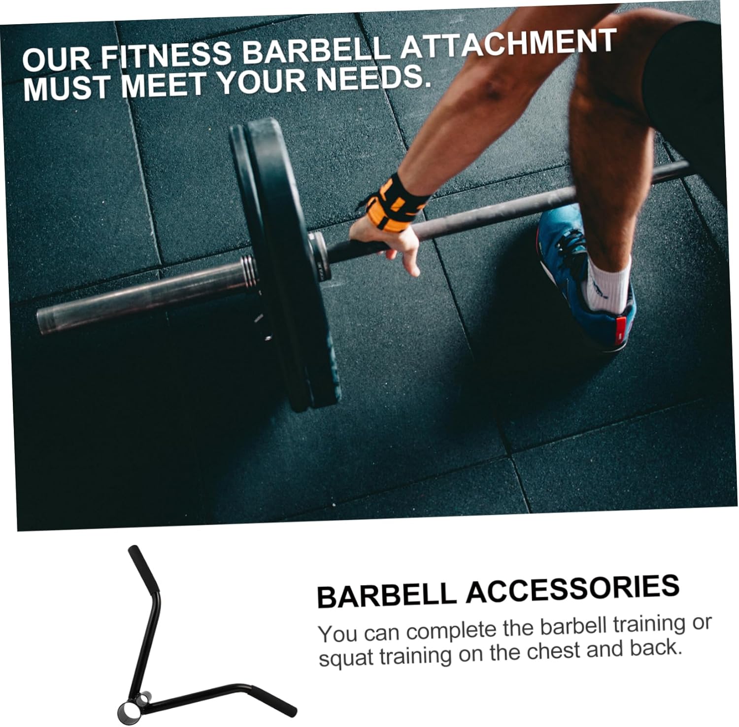 Steel Barbell T-bar Handle for Back Training Versatile Workout Accessory for Deadlifts and Rowing Comfortable Grip for Home and Gym Use for Strength Training