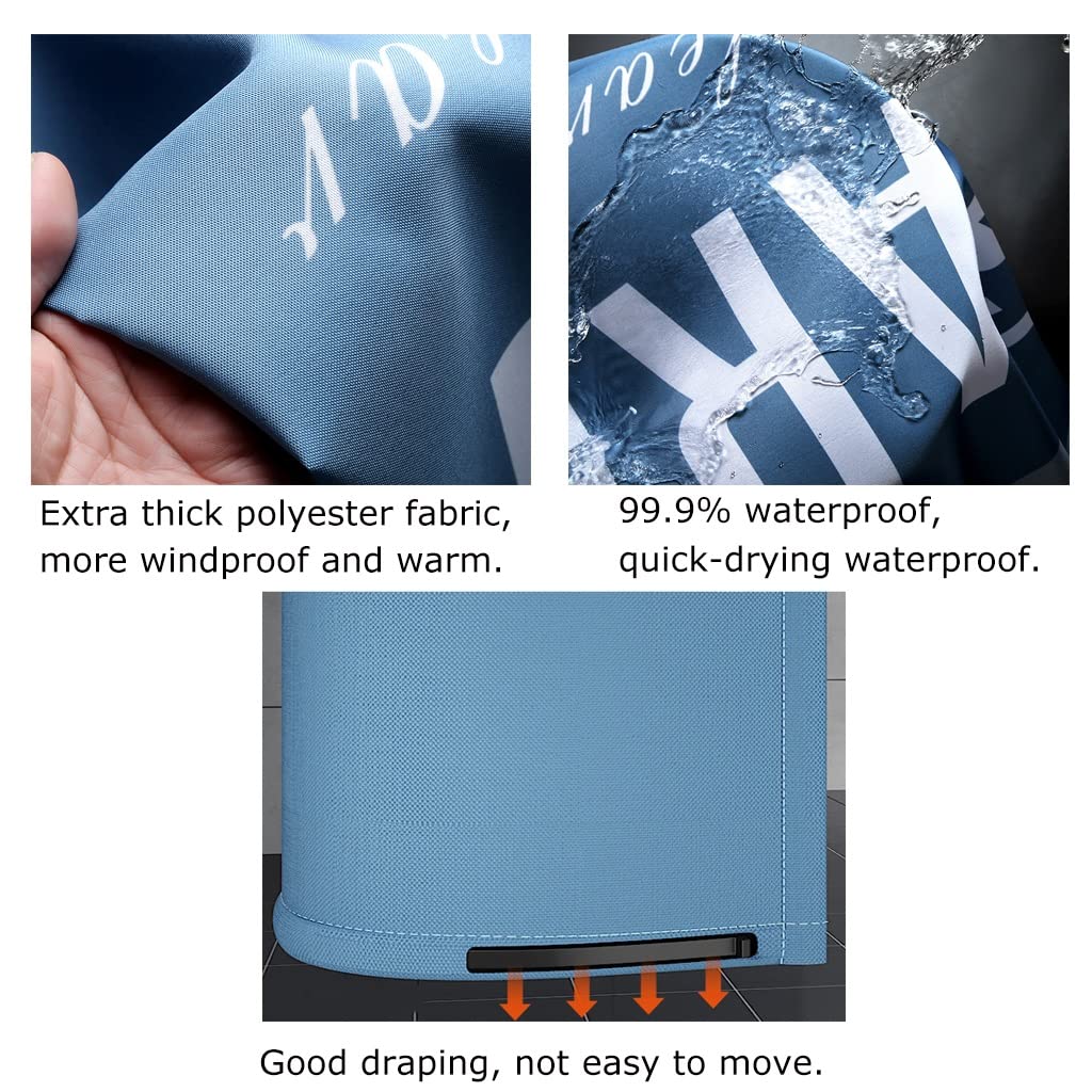 Duschvorhang Rund Runder Polyester Hängender Wärmedämmungs-doppelter Reißverschluss Duschvorhang, Runder Verdickter Wasserdichter Badezimmer Duschvorhang(Pink,100X200CM)