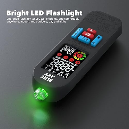 Miniatura 4 de BSIDE Multímetro digital recargable Probador de amplificador eléctrico LCD de color 6000 cuentas Voltímetro inteligente automático VFC Diodo de