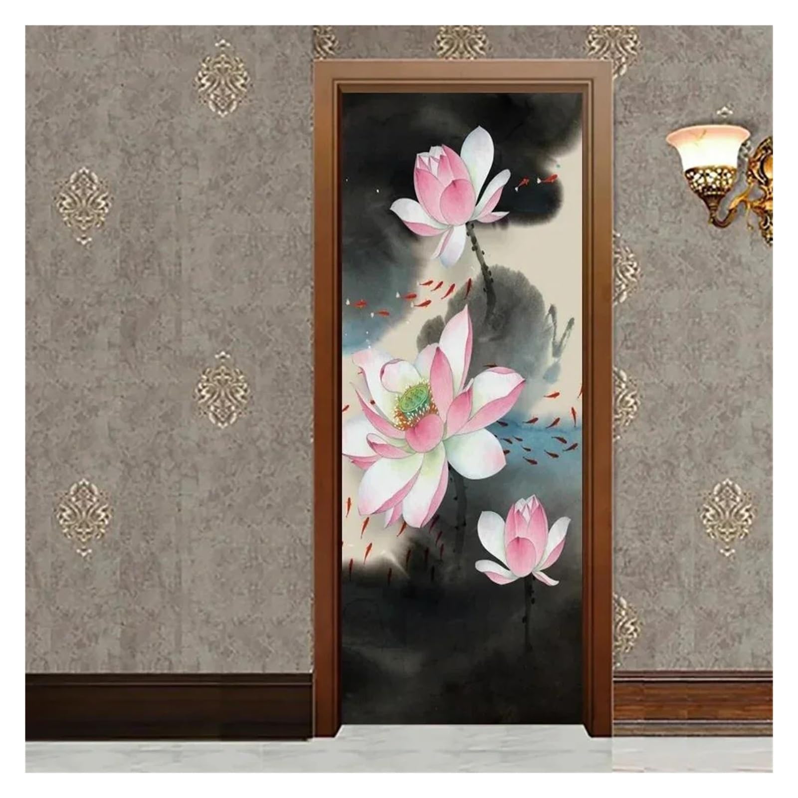 Sticker étanche fleurs d'été 3D pour protéger et décorer vos murs du salon
