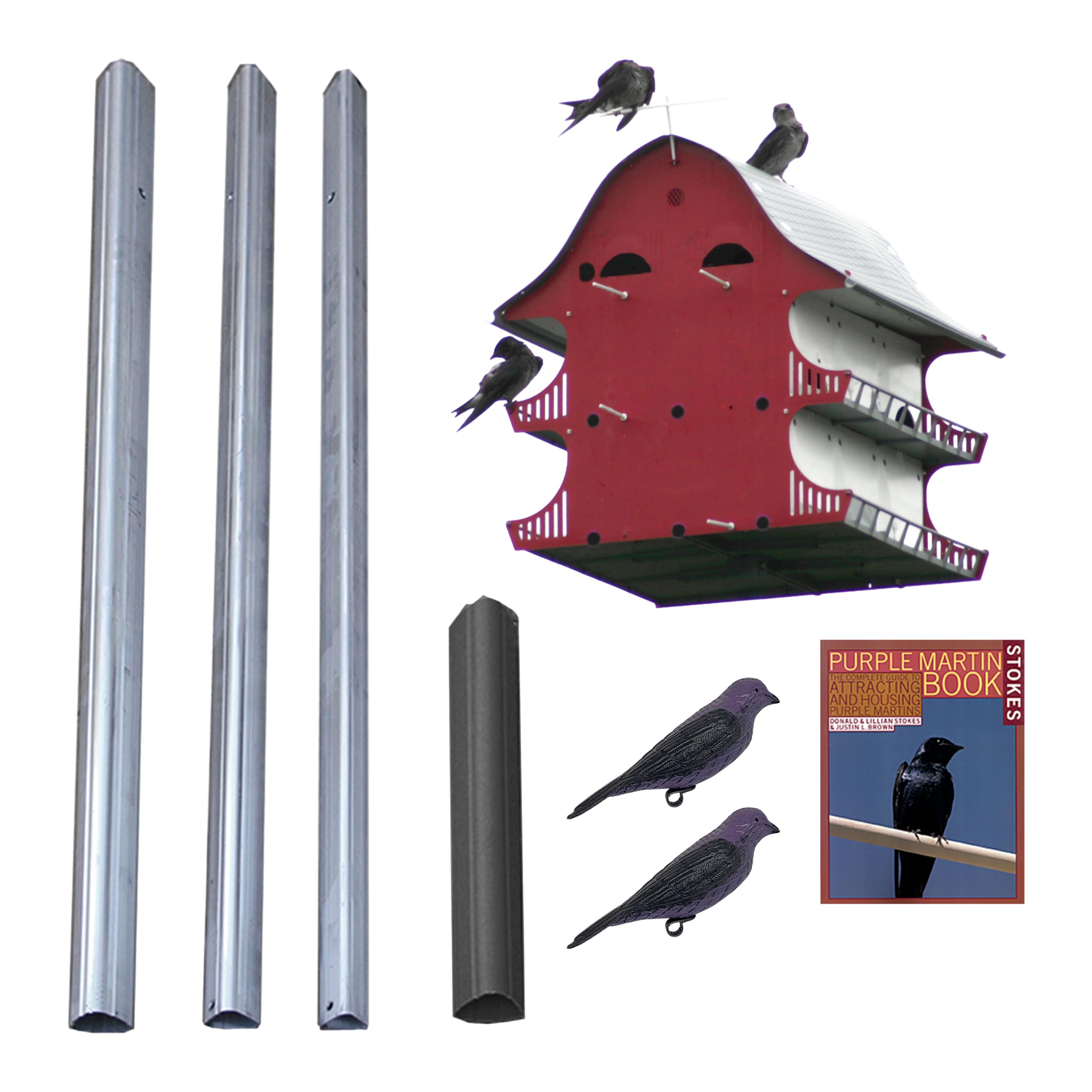 Amazon.com: S&K 16 Room Purple Martin House Package : Patio, Lawn