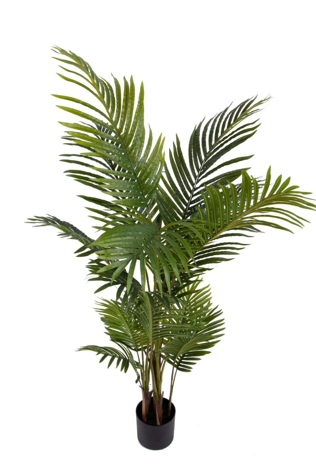 Pianta Artificiale per Interno o Esterno, Pianta Kenzia Areca Artificiale Decorativa, Pianta Finta Soggiorno Camera Cucina Salotto Ufficio (145 cm)