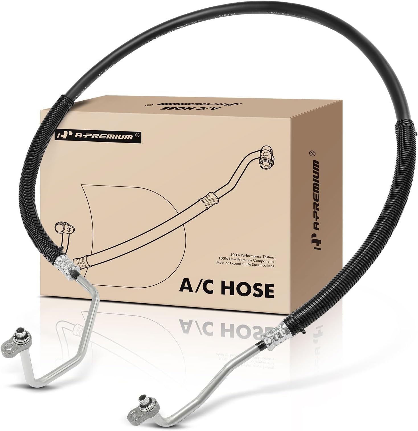 A-Premium A/C Discharge Line Hose Assembly Compatible with Chevrolet, GMC Models - Express 1500/2500/3500, Savana 1500/2500/3500, 4.8L 5.3L 6.0L, Compressor to Condenser