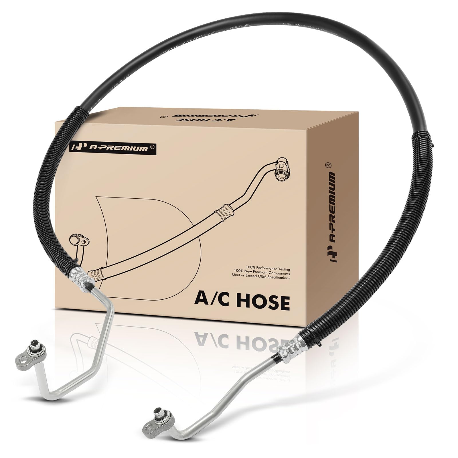 A-Premium A/C Discharge Line Hose Assembly Compatible with Chevrolet, GMC Models - Express 1500/2500/3500, Savana 1500/2500/3500, 4.8L 5.3L 6.0L, Compressor to Condenser