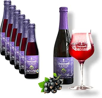 6 x 0,25l Lindemans Cassis - fruchtiges Lambic- Bier aus Belgien