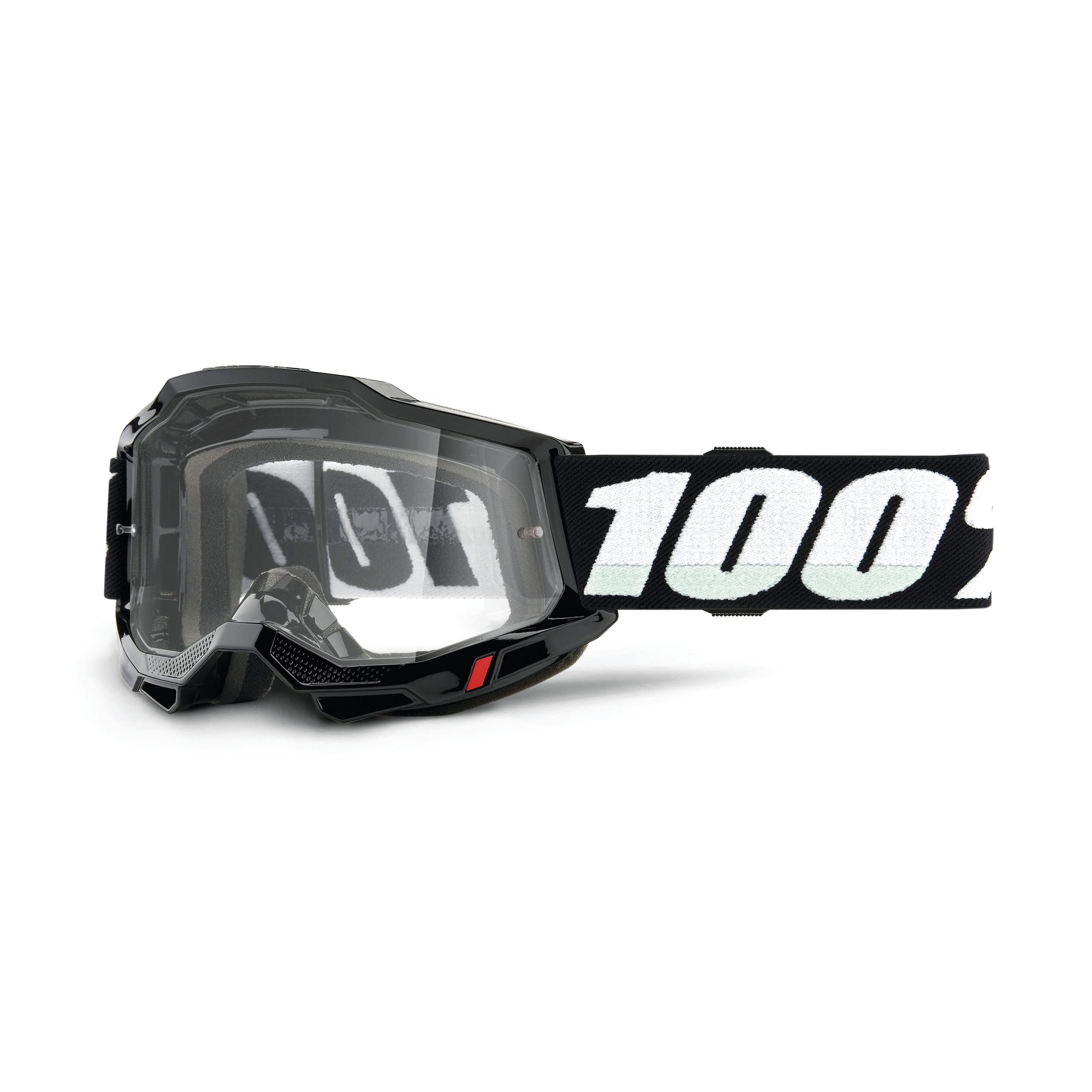 100% Sconosciuto Accuri 2 occhiali da motocross e mountain bike per adulti (nero - lente trasparente)