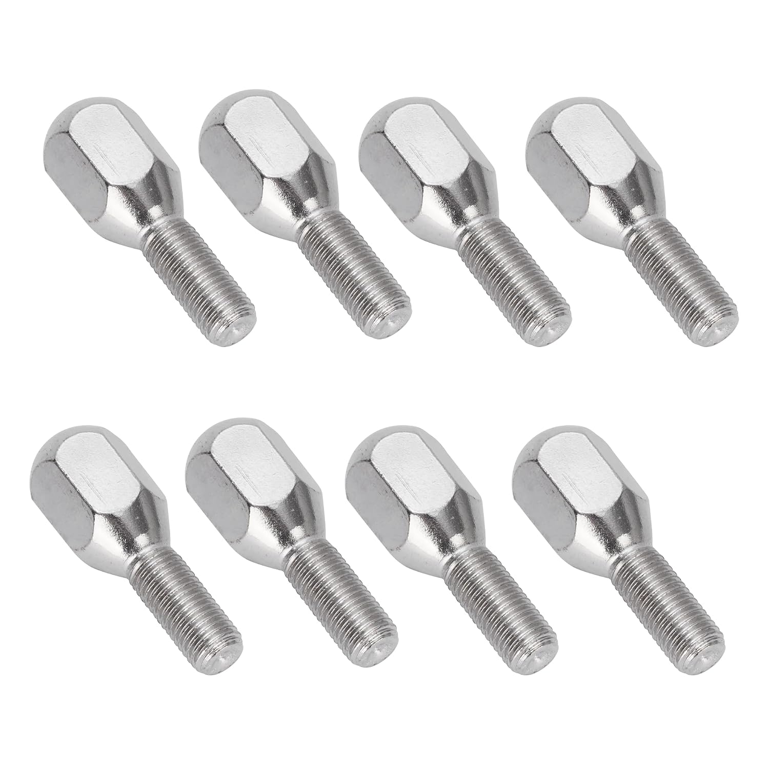RUTU 8pcs M10 Wheel Lug Hub Bolt 10mm Front Wheel Hub Bolt for 125cc ATV Quads 4 Wheelers Taotao Dome Top Nuts - 8 Packs