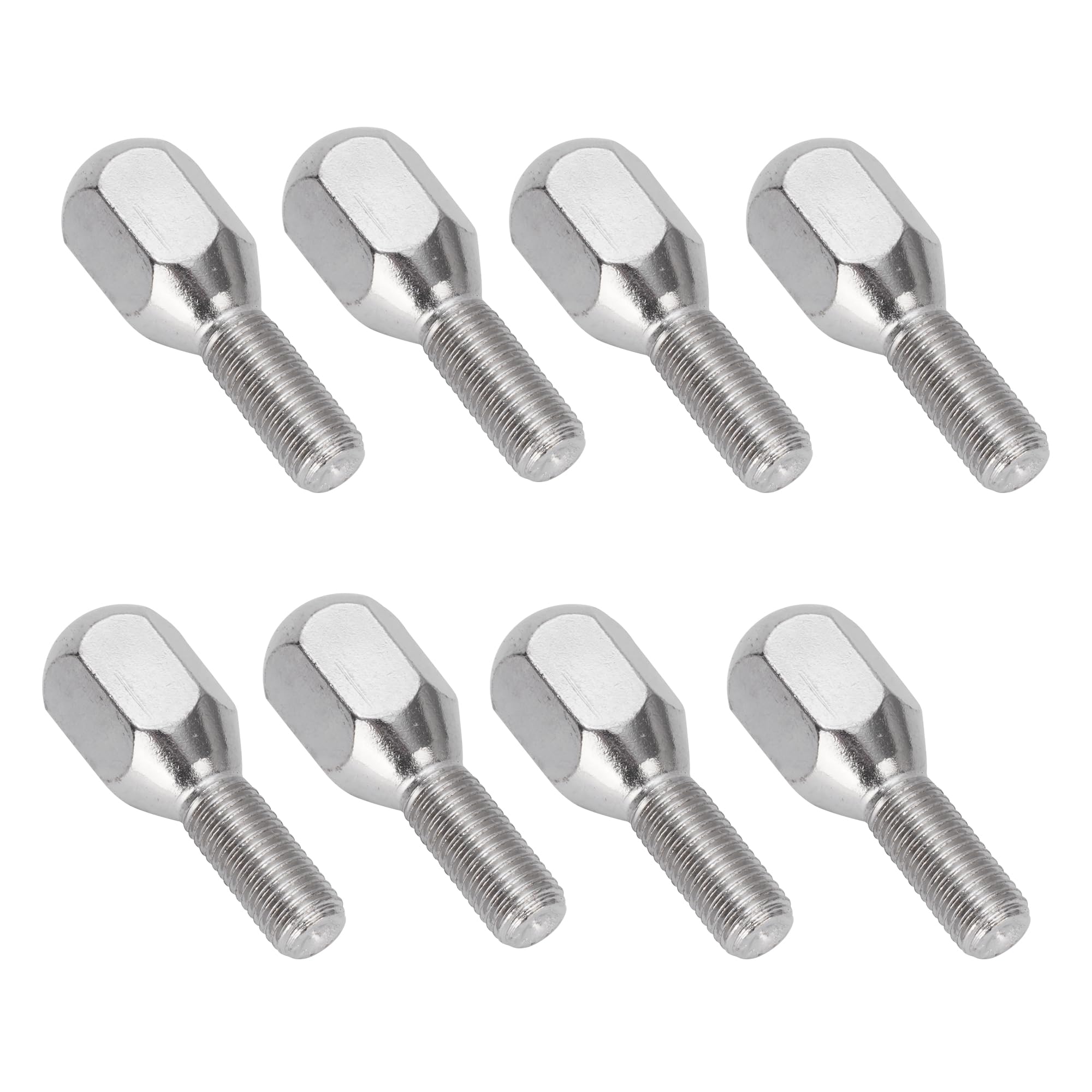 RUTU 8pcs M10 Wheel Lug Hub Bolt 10mm Front Wheel Hub Bolt for 125cc ATV Quads 4 Wheelers Taotao Dome Top Nuts - 8 Packs
