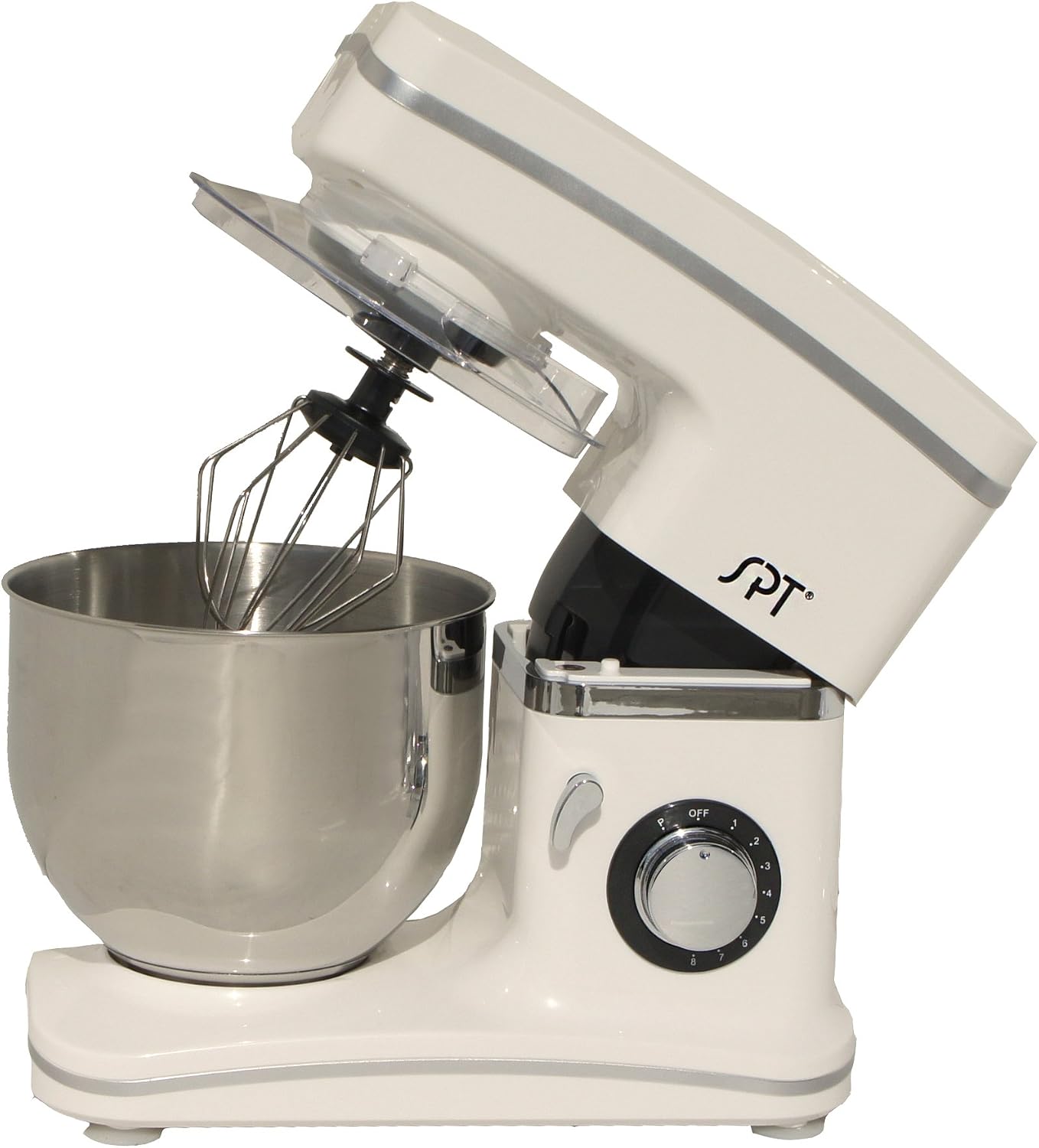 SPT MM-106WA: 8-Speed Stand Mixer (White), ONE SIZE