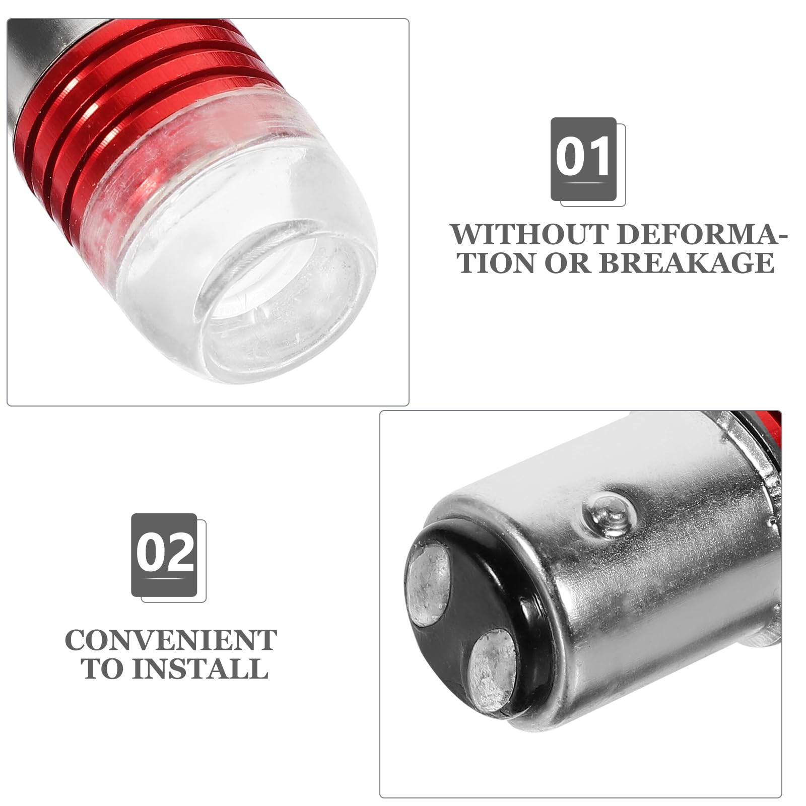 6 Piezas De Lámparas Motocicleta Bombillas LED Motocicleta Bombillas Luz Trasera Luz Trasera De Luz De 12V LED De La