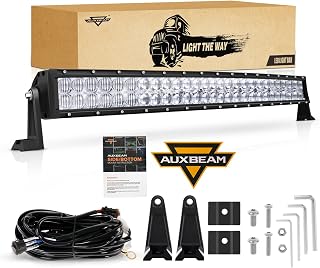 Auxbeam 32 Inch LED Light Bar 180W 5D Curved Dual Row Work Off Road Lights