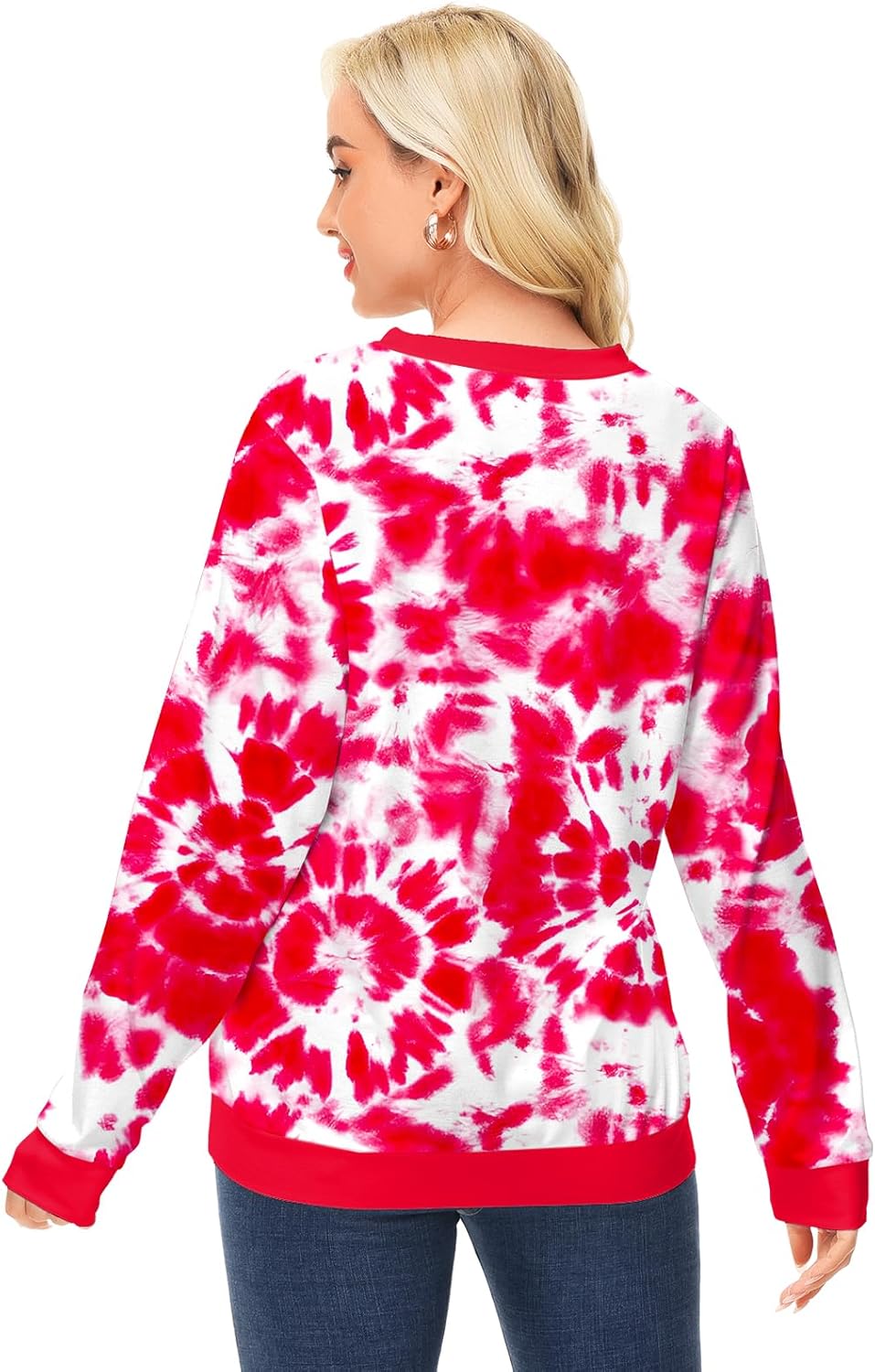 Deerose Women Valentines Sweatshirts Mardi Gras Long Sleeve Print Shirts - Image 6