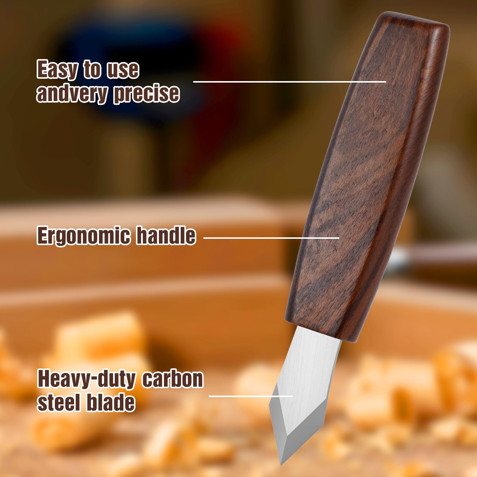 Cuchillo de marcado con funda de cuero, cuchillo de trazado de carpintería de alta calidad, hoja afilada doble biselada, mango de madera profesional, cortador de marcado de madera, herramienta