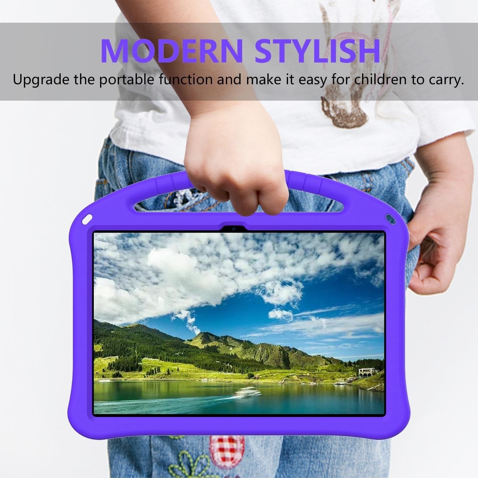 For Motorola Moto Pad 60 Pro 12.7(2025) Tablet Case W Shoulder Strap