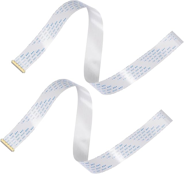 sourcing map FFC FPC Cable 0.5mm Pitch 40 Pin 400mm Flexible Flat Ribbon Cable for LCD Screen A Type 2pcs