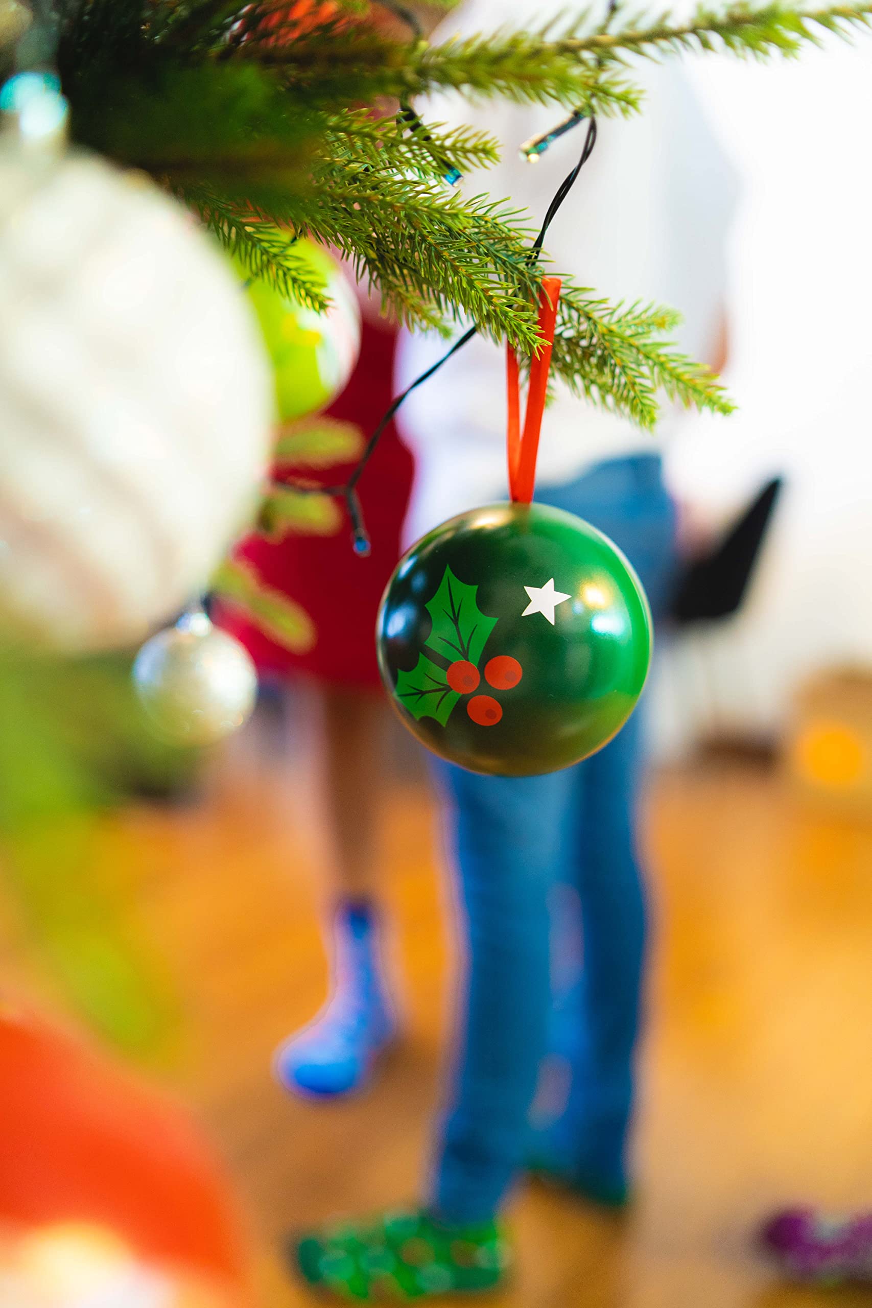 Rainbow Socks - Chaussettes de Noël dans une boule pour elle et lui - 2 paires