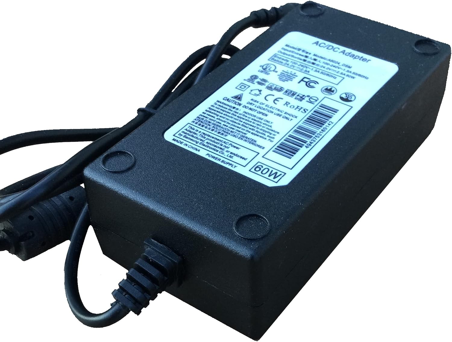 AC Adapter Compatible with Samsung HW-Q67CT & HW-Q67CT/ZA Soundbar