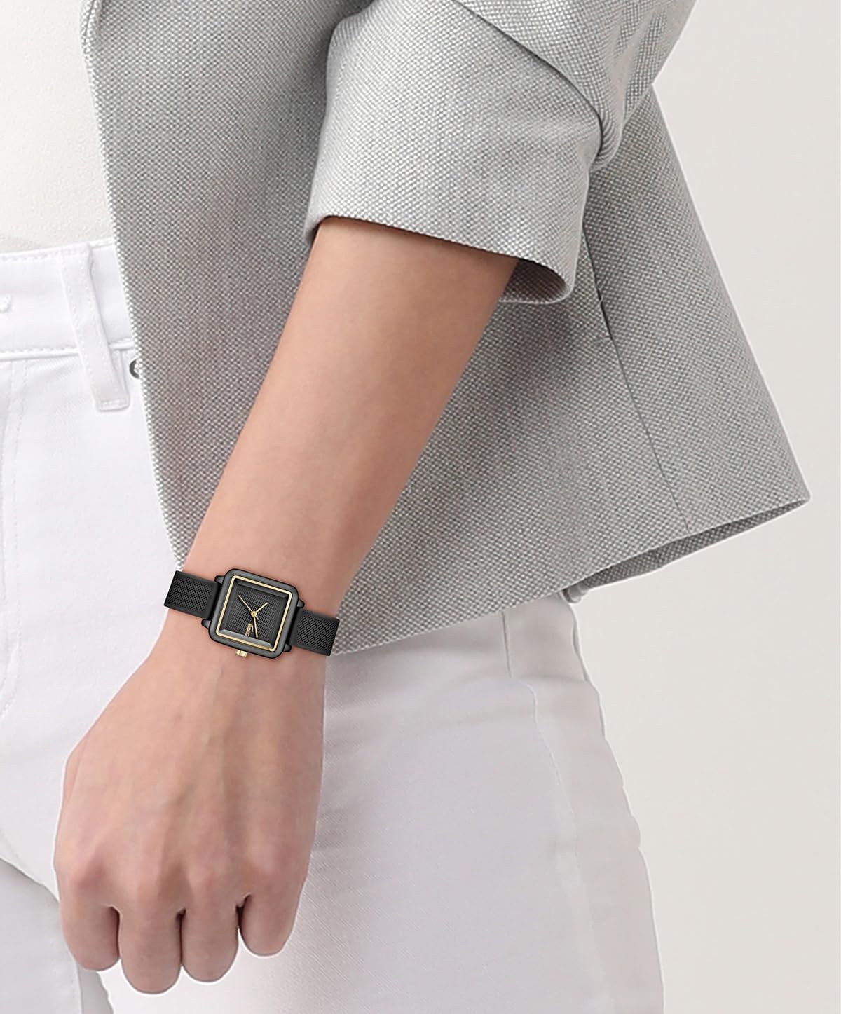 Lacoste.12.12 Flow Women's 3H Quartz Watch - Slim Silicone Strap - Square Case - Water Resistant up to 3ATM/30 Meters - Minimalist Elegance for Her - 26mm - Image 5