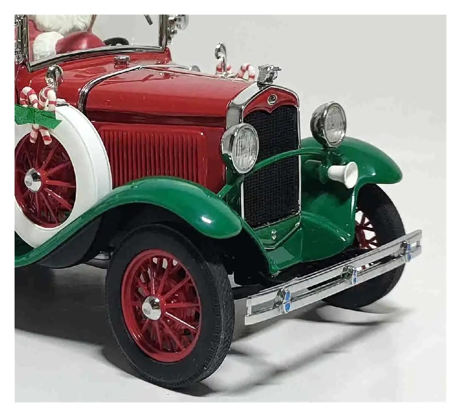 Replica Treno Regalo Del Giocattolo Modello Auto Statica Metallo Limitato Di Simulazione Lega D'epoca 1 24 Babbo Natale 1931