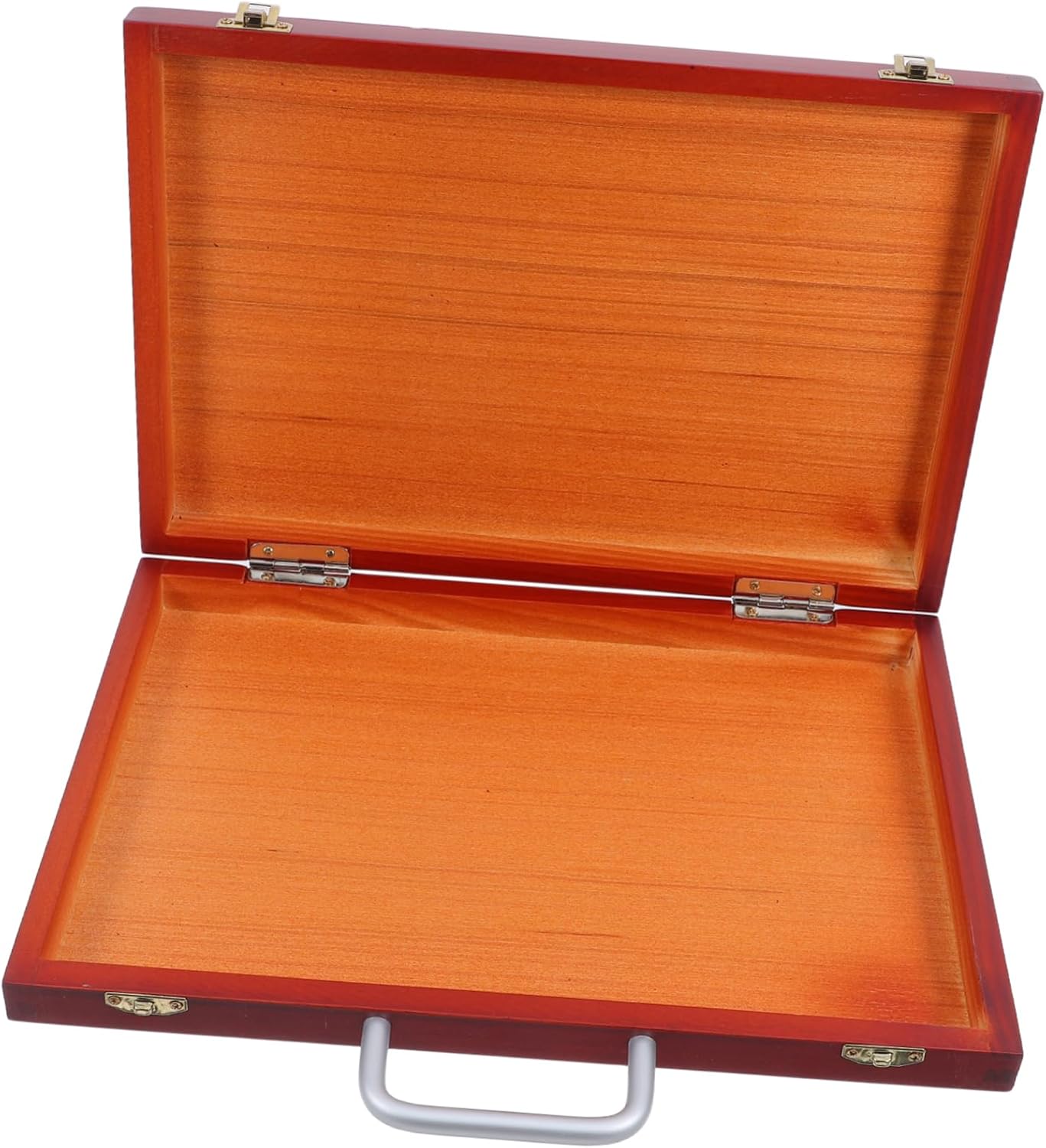Toddmomy Portable Wooden Painting Storage Box Lightweight European Style Art Supply Organizer Multi-functional Drawing Tool Case For Students And Artists