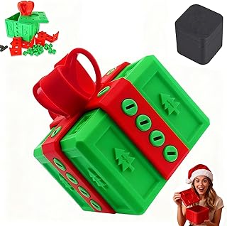 The Annoying Present,The Prank Box with 3D Printed Screws & Pop Up Finger Surprise,Christmas Stocking Stuffer Perfect for Birthdays & Office White Elephant Gifts