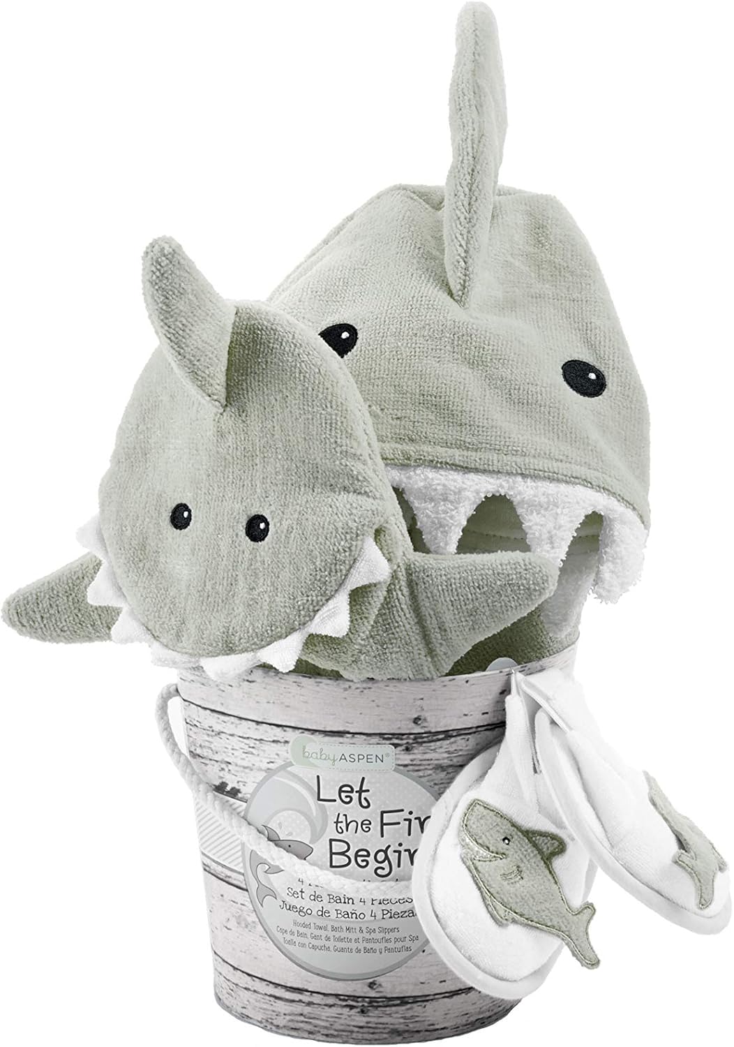 Baby Shark Baby Gift Set -Babies Bath Essentials, Newborn Baby Boy Gift, Shark-Themed Shower Gift