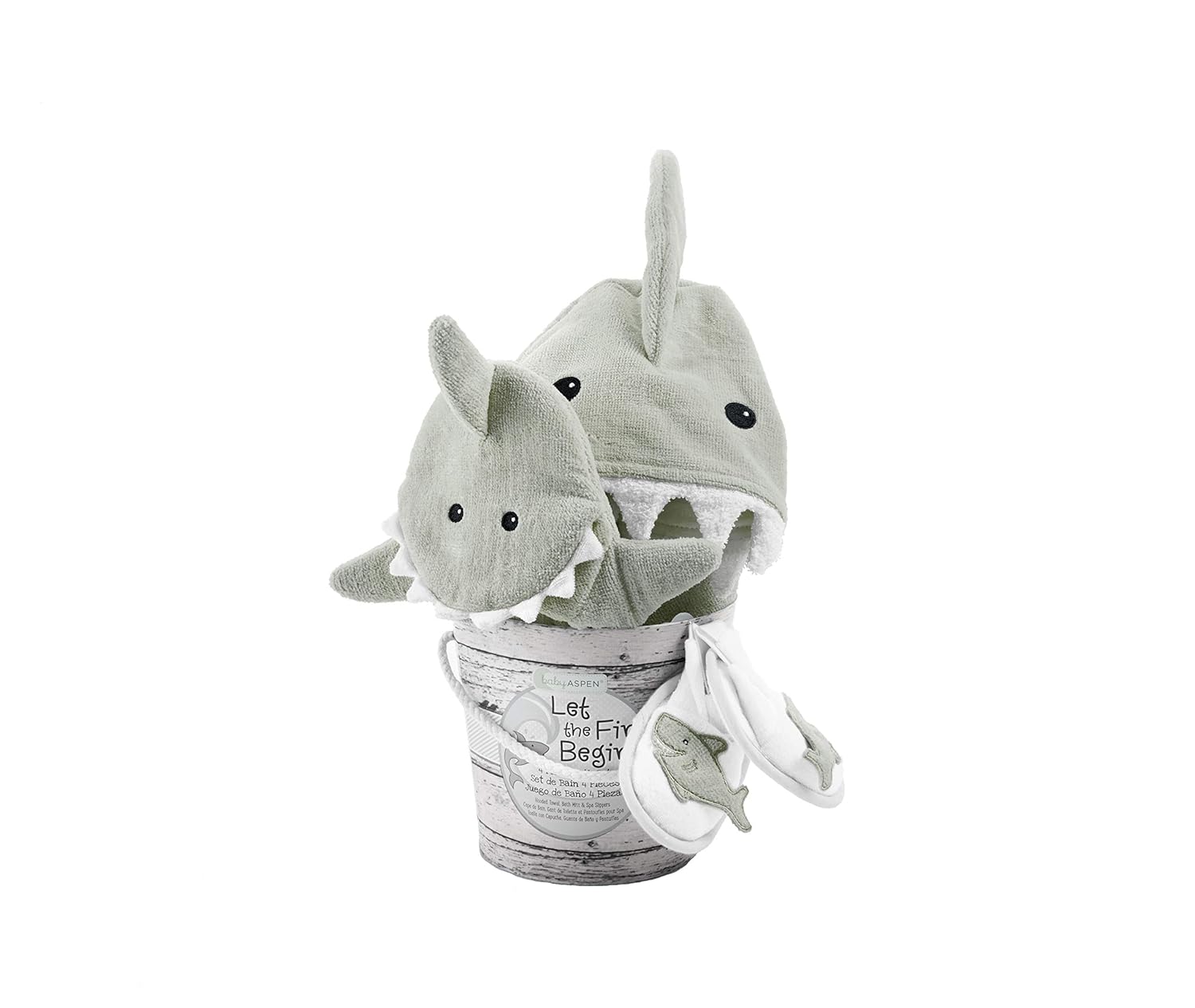 Baby Aspen Four-Piece Gift Set, Let The Fin Begin, Blue : Baby