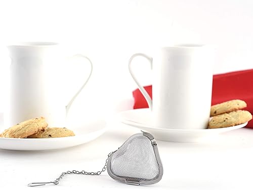 Miniatura 5 de Norpro Infusor de té de corazón de acero inoxidable, 2 pulgadas