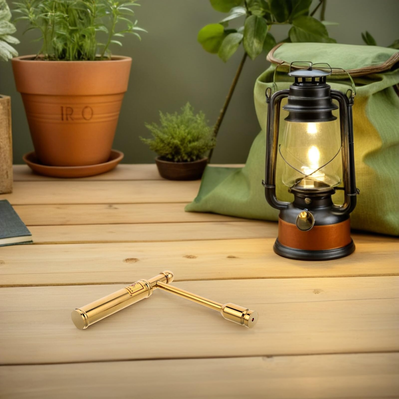 SHINEOFI Varilla de Zahorí Portátil de Metal Sólido Kit Plegable de Varillas de Radiestesia para Detección de Agua y Metales Herramienta Precisa para Exploración Subterránea Uso