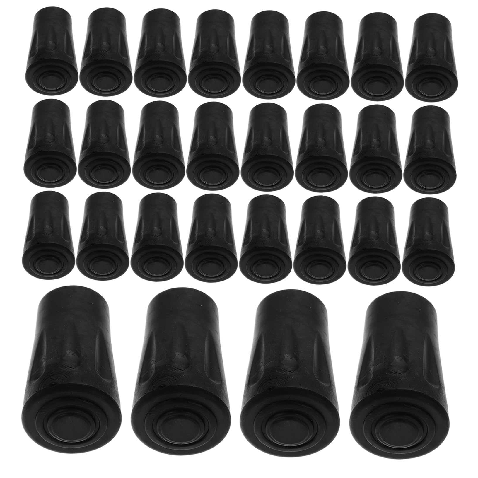 Accessoires pour Bâtons De Randonnée 50 Pièces Coussinets en Caoutchouc pour Bâtons De Randonnée Béquilles