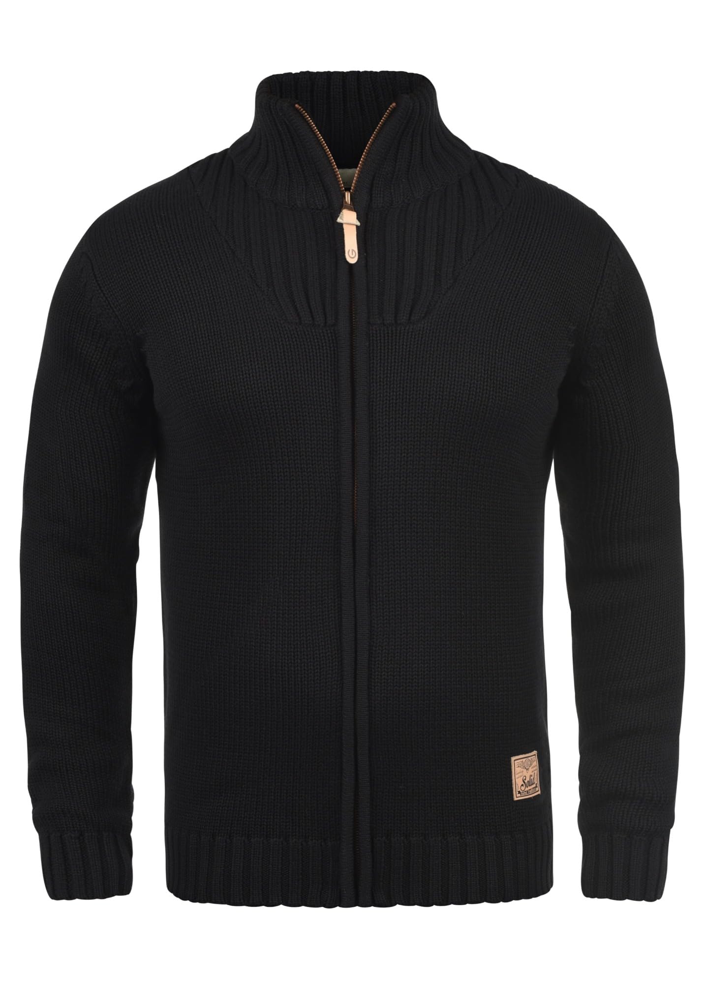 !Solid SDPoul Herren Zip-Jacke Pullover Zipper Grobstrick