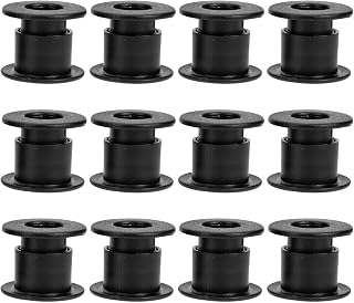 Casquillos de Cojinetes para Futbolín 12 Mm, 24 Piezas (12 Pares) para Reparación de Mesa de Futbolín, Bujes de Varilla Compatibles Agujeros de 1/2 , Soporte Duradero