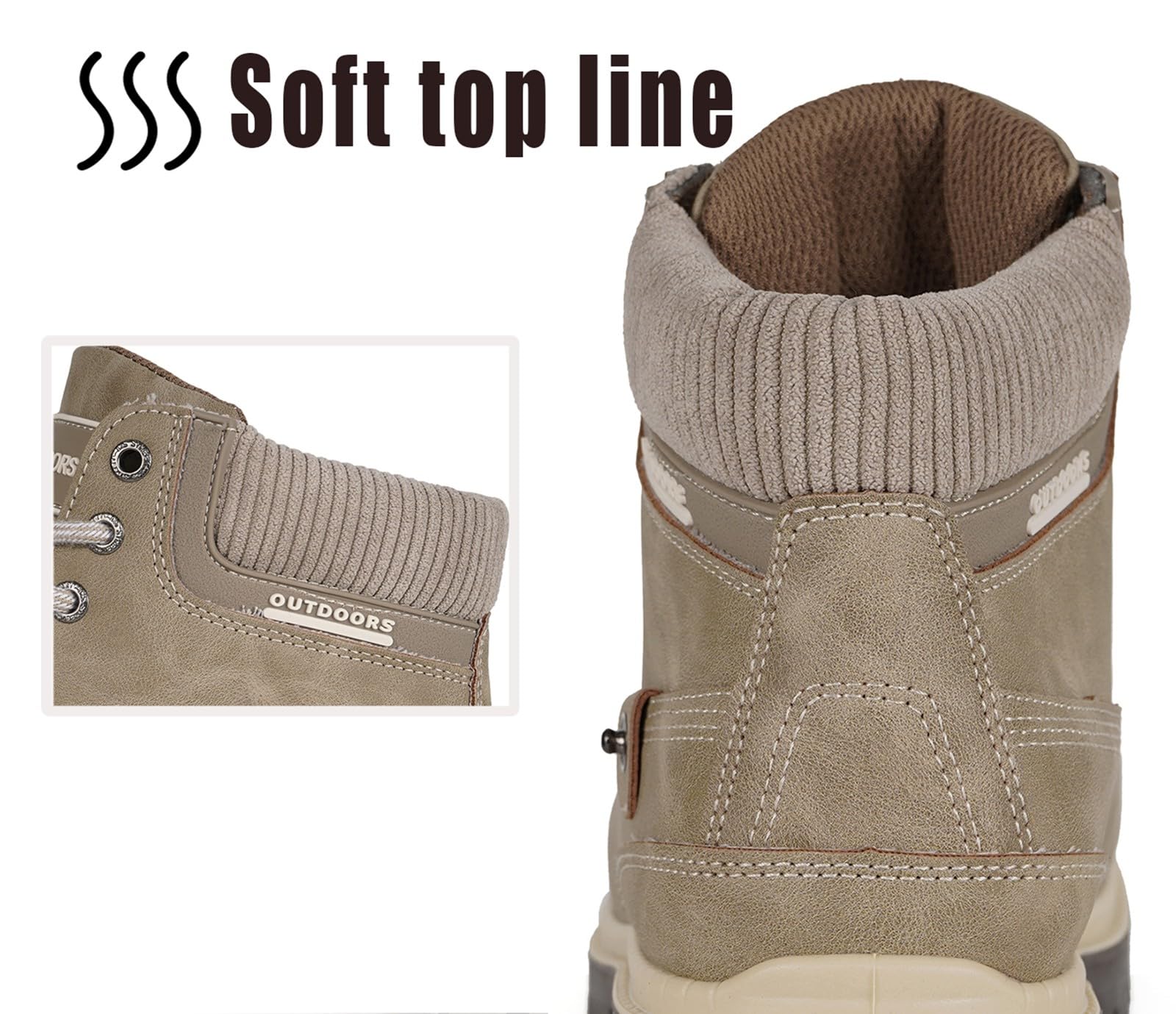 Stivali Uomo Donna Inverno Scarpe da Neve Caldi Snow Boots Impermeabili Stivaletti Pelliccia Stringate Outdoor