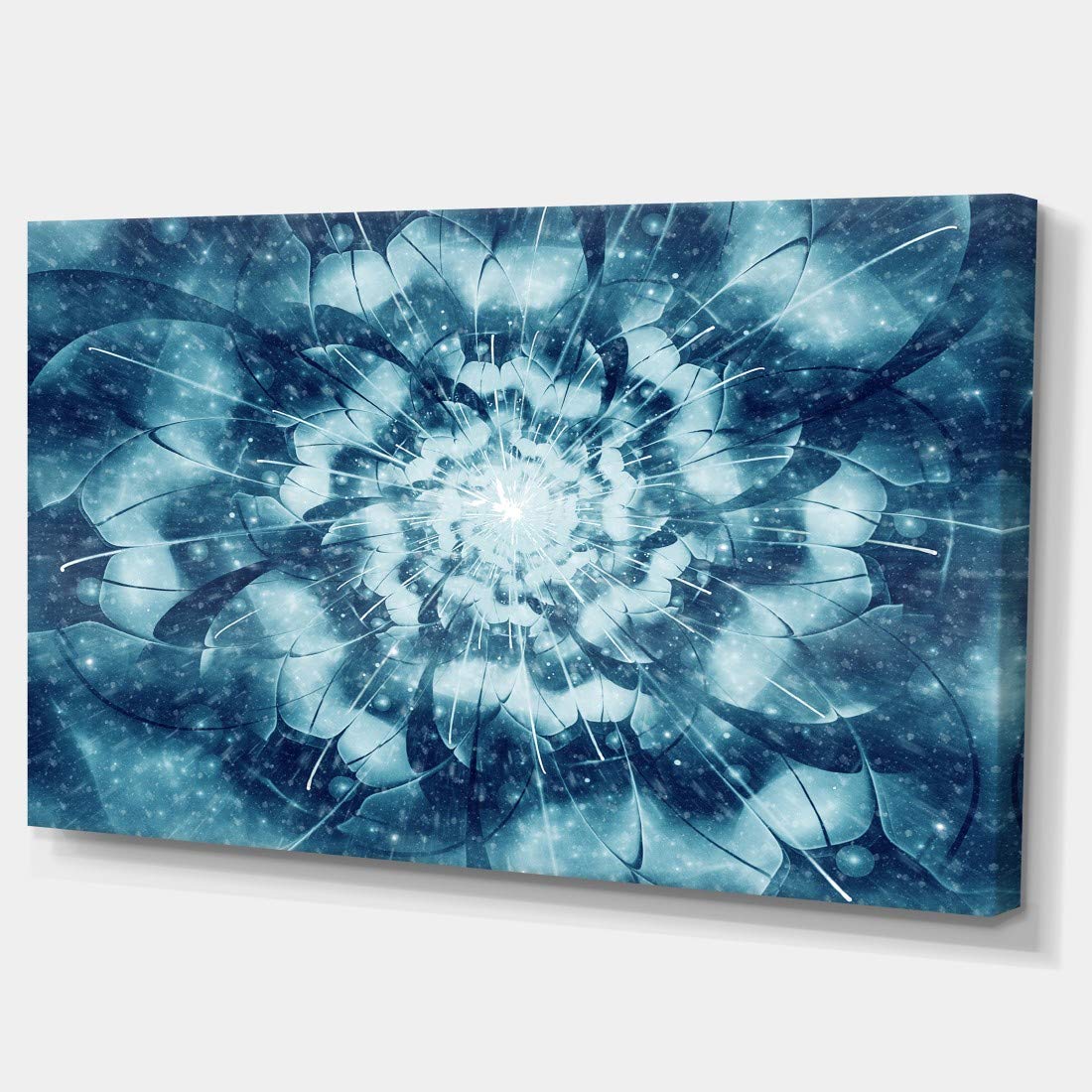 Amazon.com: Designart PT11944-40-20 Blue Snowy Fractal