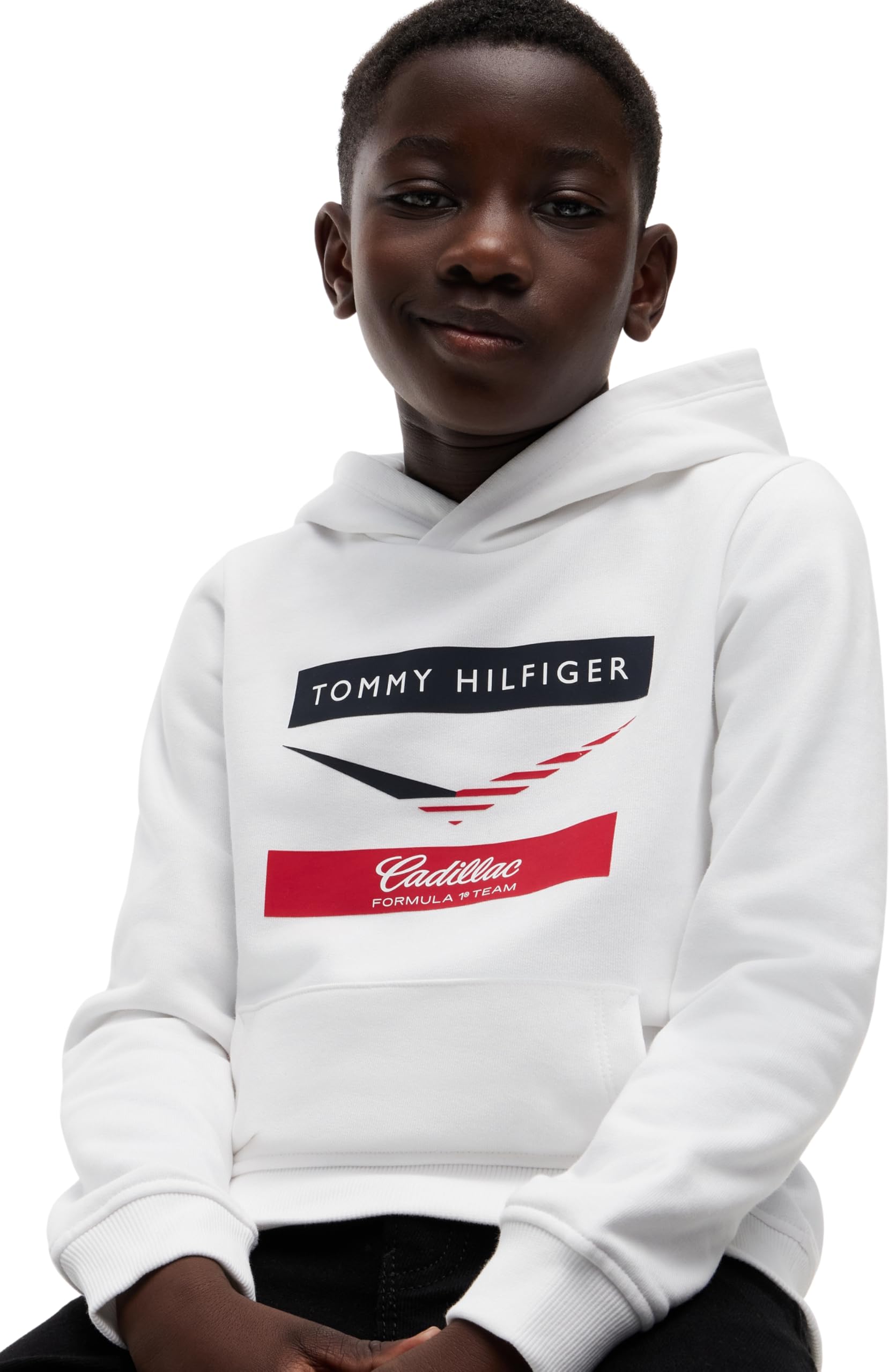 Tommy Hilfiger TH X Cf1 Chevron Hoodie Ks0ks00778 Sudaderas Unisex niños (Pack de 1)