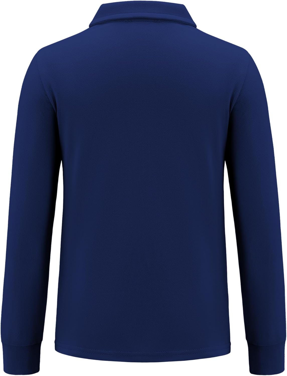 Arshiner Boys Long Sleeve Polo Shirt Performance School Uniform Pique Button Closure Shirt Size 5-12 Years - Image 8