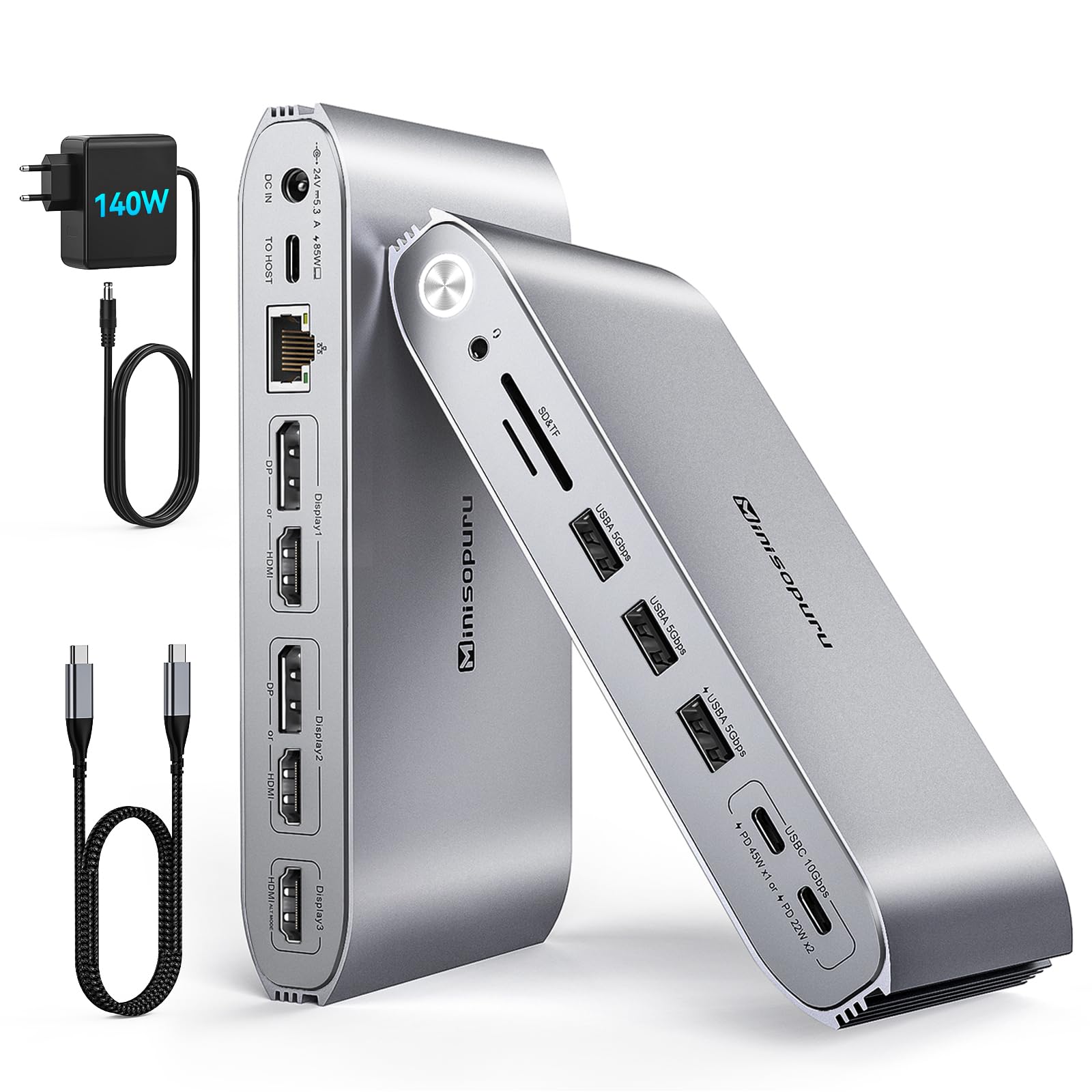 display dock tripla monitor power adapterDocking Station Triple Monitor