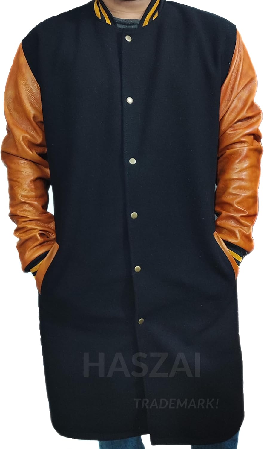 New Letterman Varsity Coats, Baseball Bomber Coats, Long Letterman Coat Jackets, Warm Wool Long Coat