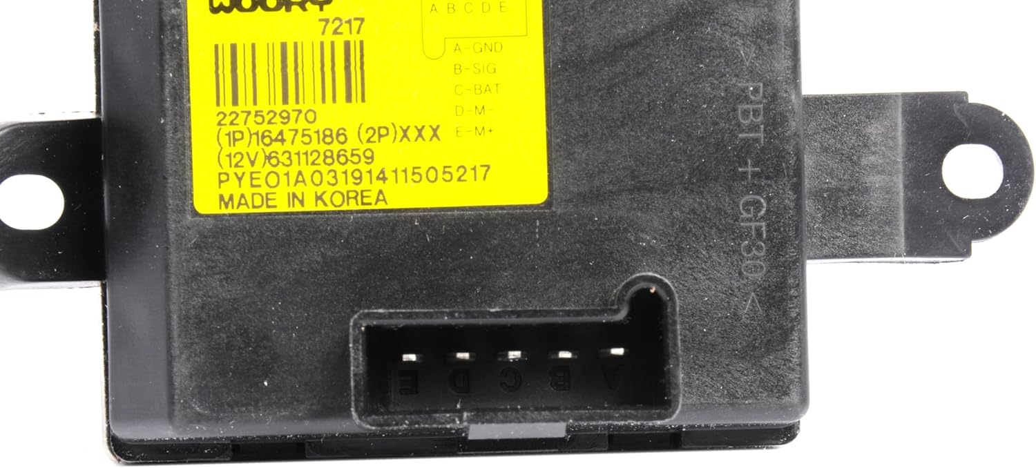 GM Genuine Parts 15-81820 (23454134) Auxiliary Heating and Air Conditioning Blower Motor Resistor